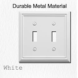 OKAWYC Double Toggle Light Switch Cover Adler Metal