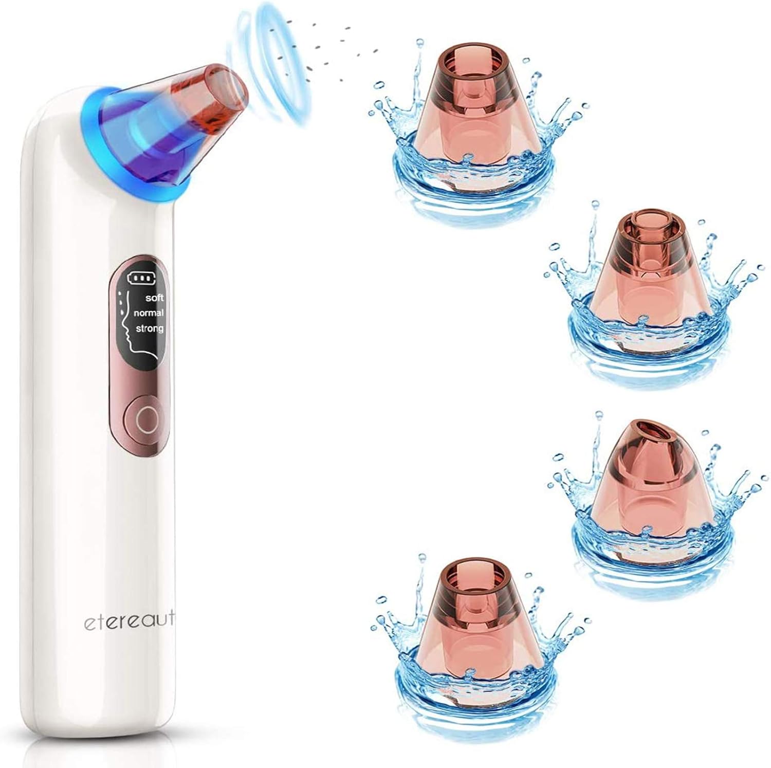 Blackhead Remover Vacuum, Pore Cleaner with 4 Probes & 3 Power Modes