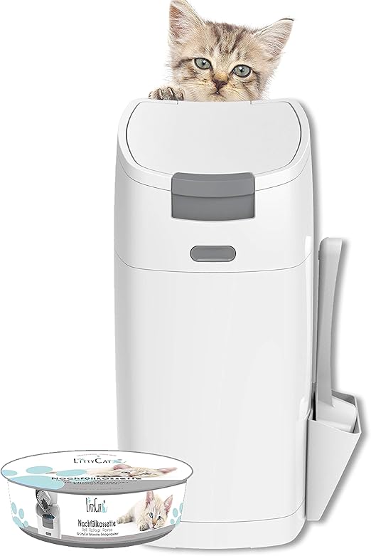 Littycat Cat Litter Disposal Bucket with Scoop Cat Litter Tray Bin