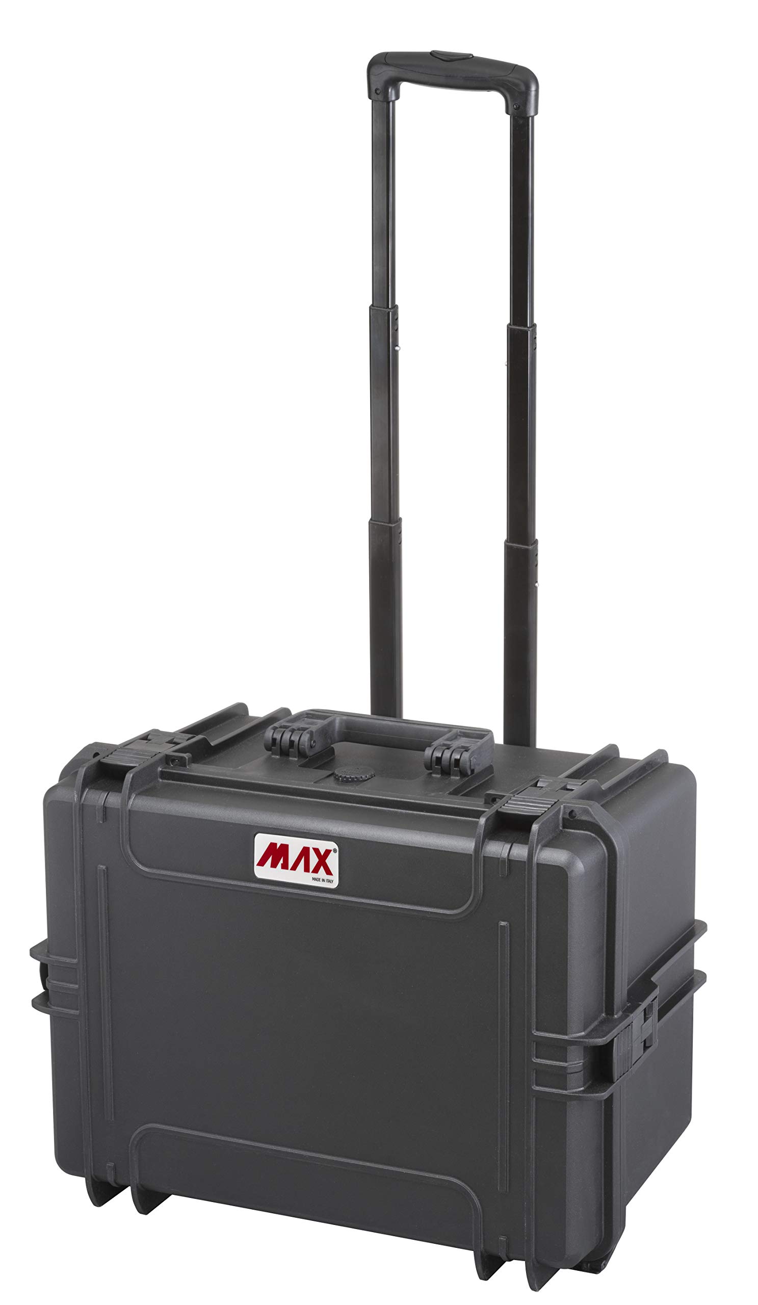 MAX Cases Airtight Suitcase with Trolley and Pre-Cubed Sponge