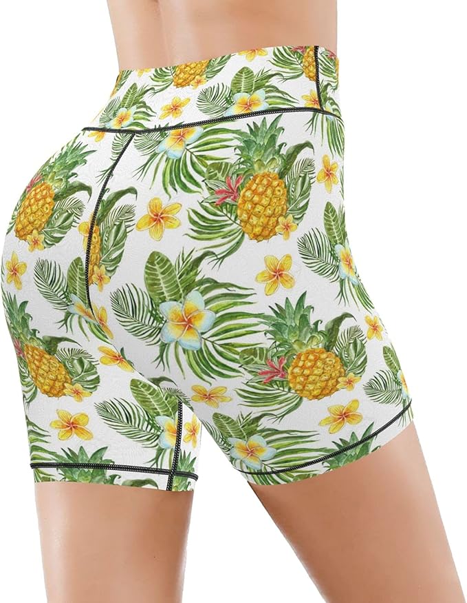 pineapple yoga shorts