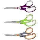 AmazonBasics Multipurpose Scissors - 3-Pack
