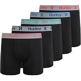Hurley mens 5 Pack Stretch Boxer Briefs