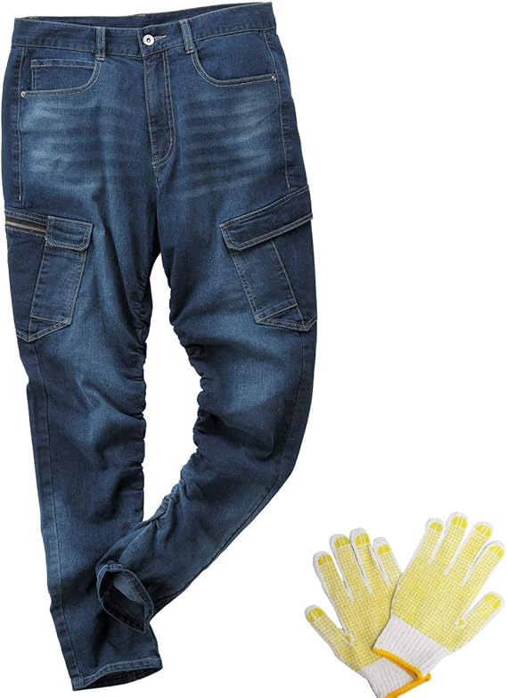 blue denim cargo jeans