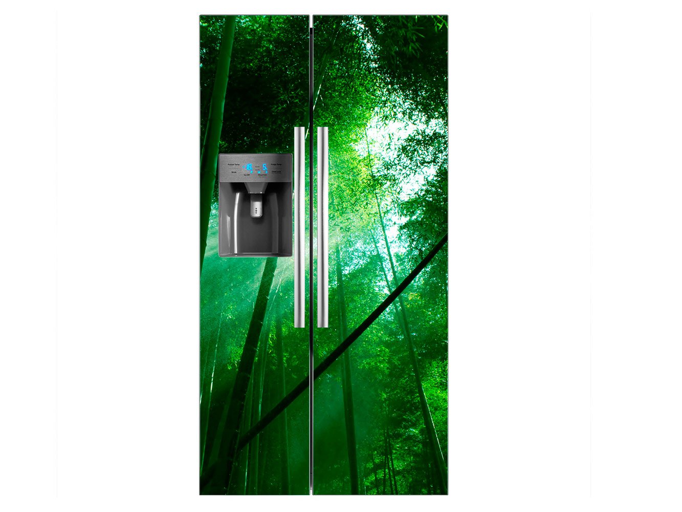 Vinilo Frigorífico Americano Bosque Bambú | 91x179cm | Varias ...