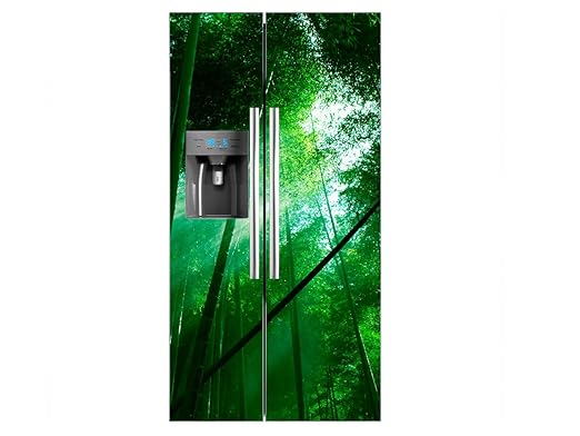 Vinilo Frigorífico Americano Bosque Bambú | 91x179cm | Varias ...