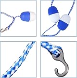 Beedozo 18.04ft Swimming Pool Lane Divider with Floats & Hooks view 5