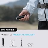 Wuben C3 LED Flashlight 1200 Lumens Rechargeable Type C IP68 view 8