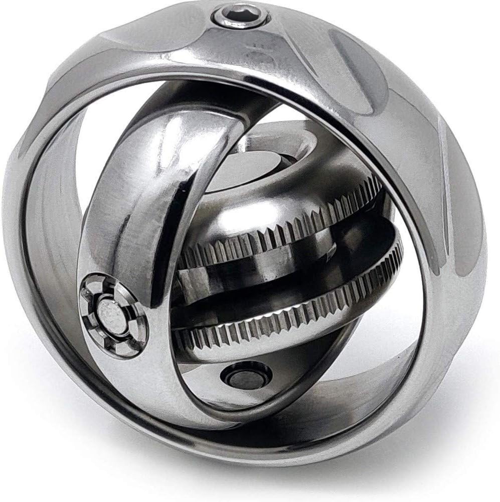 HBBOOI Mechanical Force Hand Spinner EDC Stainless Steel Finger Spinner Kill Time Relieve Anxiety Stress Reliever Toys for Adult Child Gift Decorations