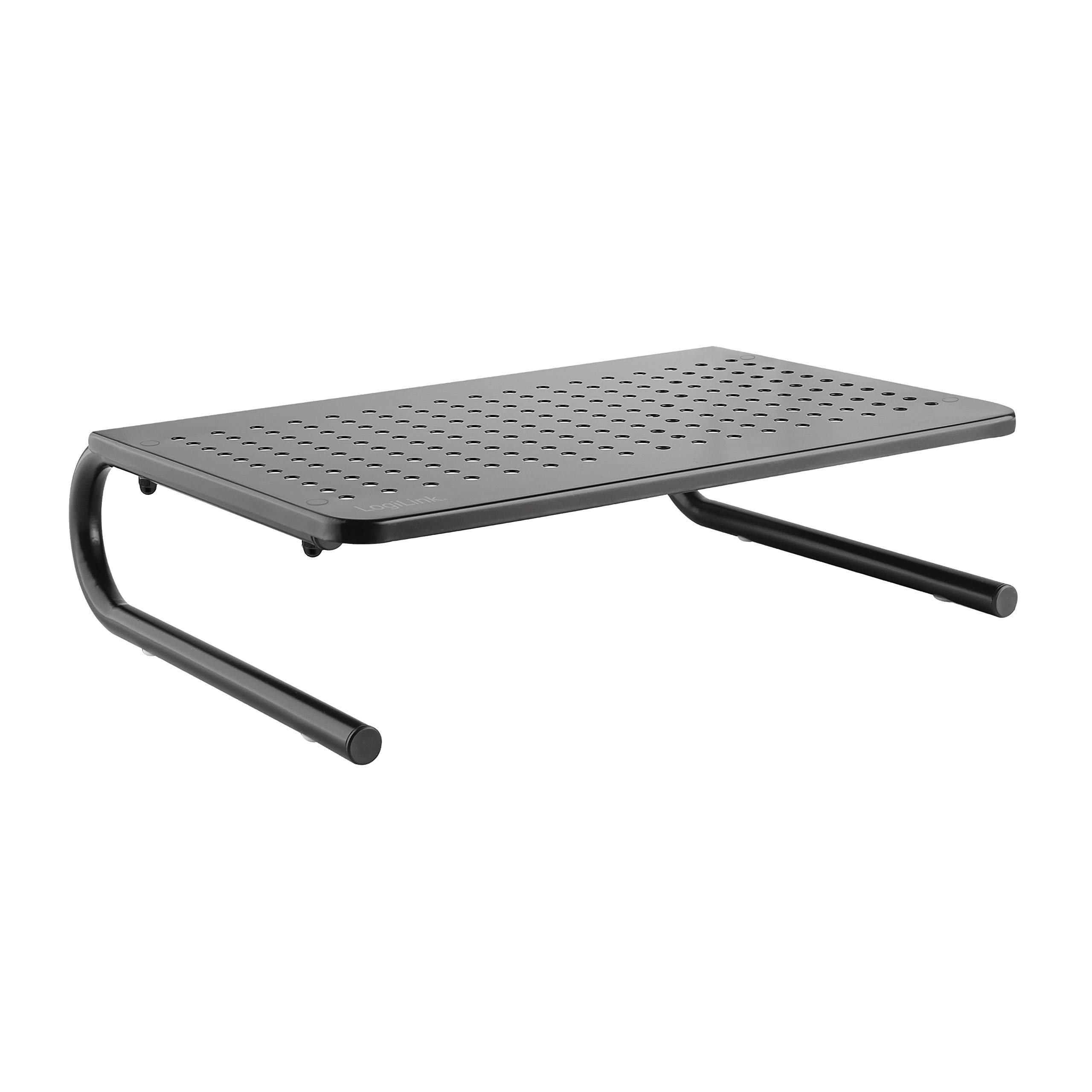 Logilink BP0059 Monitor Raising Aluminium 37cm Black Laptop Stand, Laptop sizes up to 13 inches, Aluminium Construction