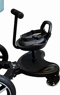 Buggy board Mit Sitz Elternstolz Kiddyboard Trittbrett Für Kinderwagen Rollbrett Buggyboard (Board mit Sitz)