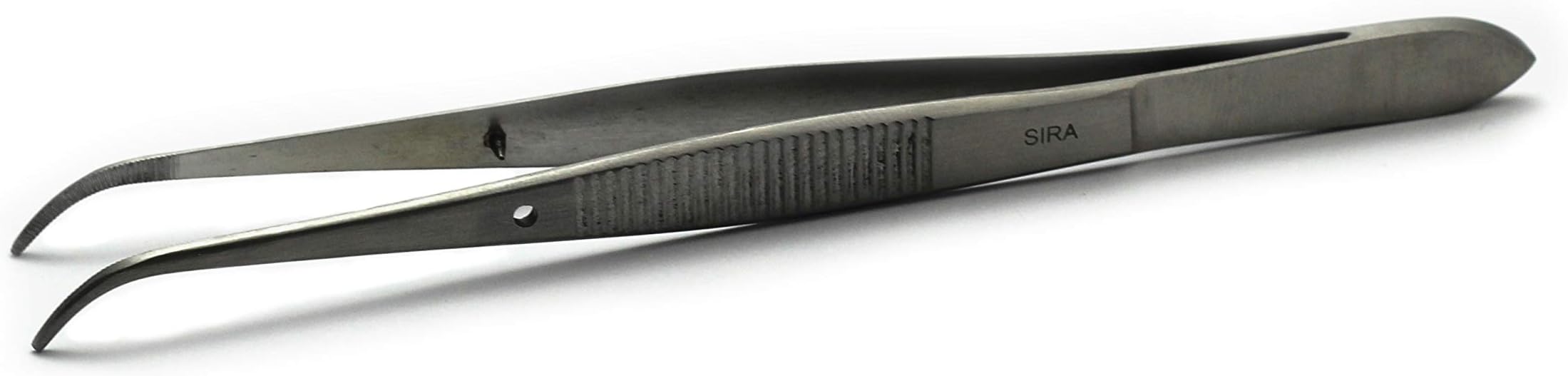 Sira – Stainless Steel Tweezer with Curved Fine Tip – 13 cm