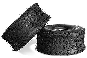 Parts-Diyer 15x6.00-6 Lawn Mower Tires 15x6.00x6 Tractor Turf Tire15x6.00-6 NHS Tires 4PR Ply Tubeless Set of 2