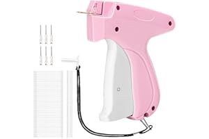 WILFOX Stitch Gun for Clothing, 2 in 1 Stitch Tagging Gun & Retail Price Tag Attacher Gun for Clothes with 6 Needles,1000pcs 0.2" & 1000pcs 2" Barbs