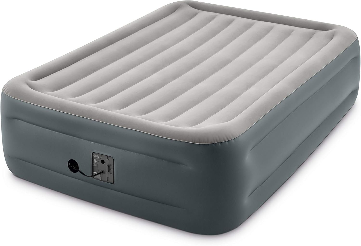 Intex Dura-Beam Series Essential Rest Airbed with Internal Electric Pump, Bed Height 18", Queen: Sports & Outdoors
