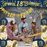 DEARLIVES Blue Gold 18th Birthday Decorations for Men Party Supplies view 7