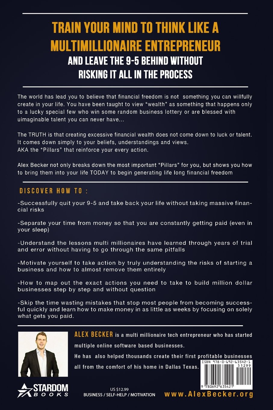 The 10 Pillars Of Wealth Alex Becker 9780692635421 Amazon Com Books