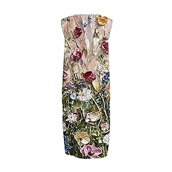 Dresses for Women Summer Fall Cotton Linen Midi