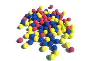 Taken All Rival 100-Round Refill Pack, Replace Round Balls Foam Bullet Balls for Children Kids Toy Guns. (Mix Color)