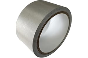 Amerthing Faraday Fabric Adhesive Tape (2 Inch x 33 FT), Copper Nickel Plated Conductive Electrode Cloth Tape for RF/EMI Shielding Signal Blocking - 1 Pack
