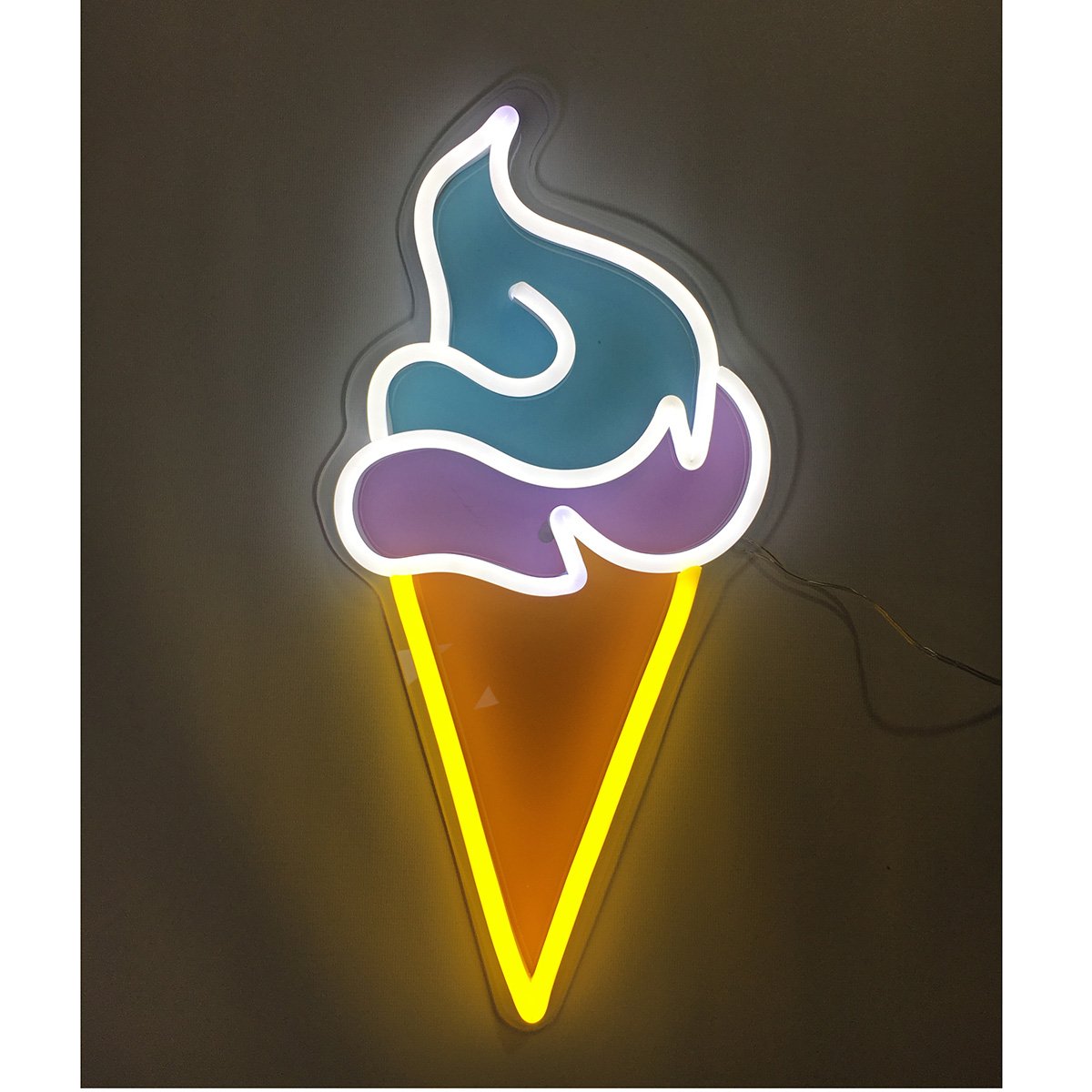 Handmade Ice Cream Neon Signs, LED Neon Light Sign Boards with Remote