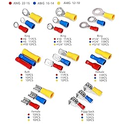 Ginsco 250Pcs Insulated Wire Connectors Assorted