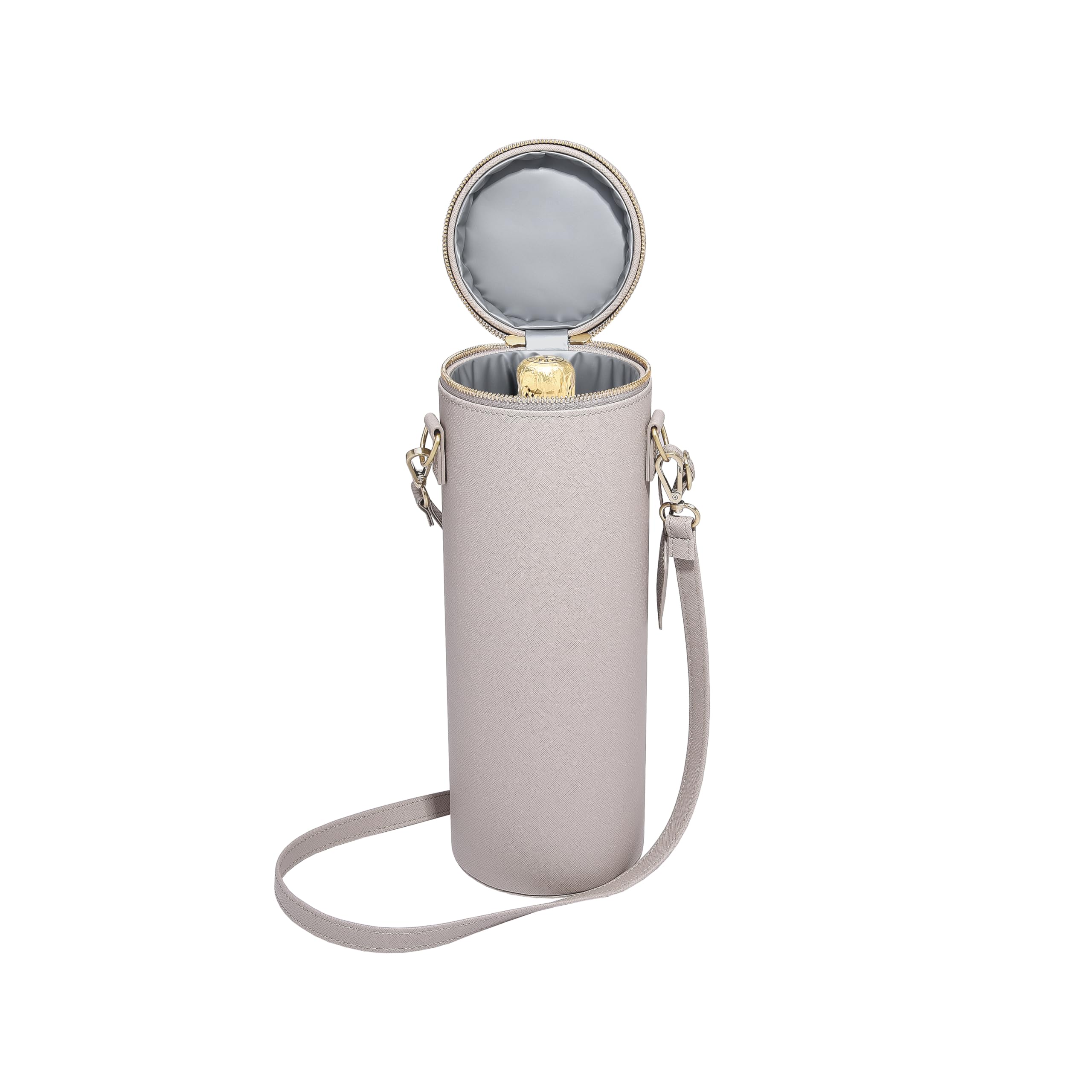 Stackers Taupe Champange Bottle Bag