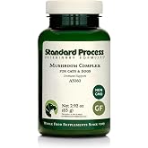 Standard Process Mushroom Complex for Dogs &amp; Cats, 2.92 oz | Immune Support Supplement with Bovine Colostrum, Lion's Mane Extract Powder for Dog and Cat Immune Support