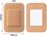 Elastoplast Flexible XL Fabric Plasters 10 x 10 Pieces Tan Water-Repellent view 3