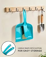 MR.SIGA Dustpan and Brush Set Pack of 2 Blue Grey view 8