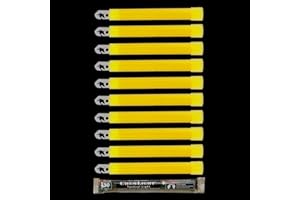 Cyalume ChemLight Military Grade Chemical Light Sticks, Yellow, High Intensity, 6-Inch Long, 30 Minute Duration (Pack of 10)