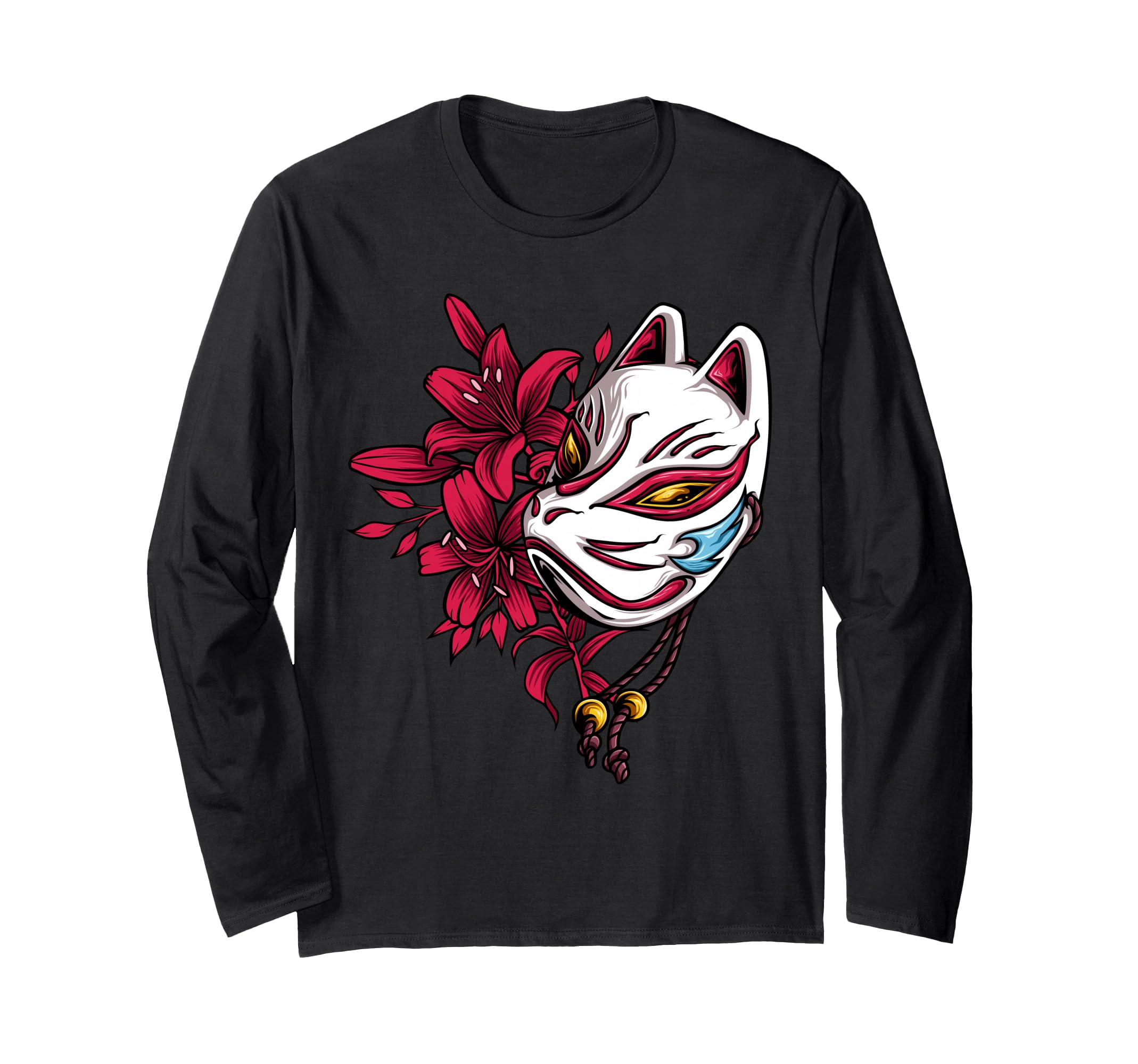 Kitsune the Japanese Nine Tailed Fox Long Sleeve T-Shirt — image 1