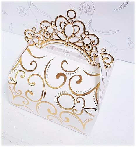 Dounia Mariage Boite A Gateau Motif Couronne 25 Pieces Ustensiles A Patisserie Cuisine Maison Centroarco Com