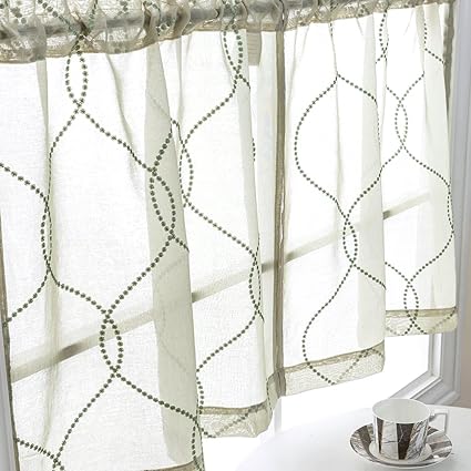 Amazon Com Tier Curtains For Kitchen Windows 45 Inches Long Cafe