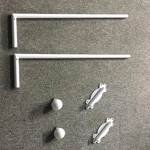 MO&SU 2 PC Brazo Oscilante Barra De Cortina, Interior Al Aire Libre