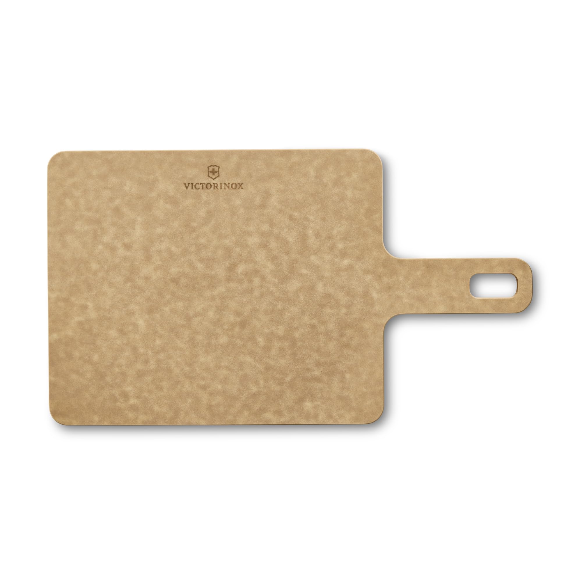 Victorinox Chopping Board mit Servier-Griff, Handy Serie, Cutting Board 22.9 x, 19 x, 0.5, Durable, Dishwasher Safe, Brown