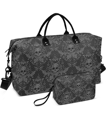 Amazon.com | Bat Travel Duffle Bag Gym Bag, Goth Bat Star