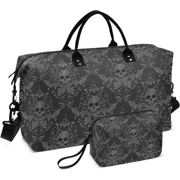 Amazon.com | Bat Travel Duffle Bag Gym Bag, Goth Bat Star