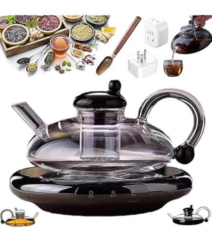 Inovessa Glas Teekanne 700ml Mit Sieb - Hitzebeständig Für Mikrowelle