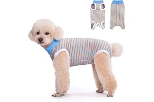 FEimaX Dog Surgery Recovery Suit Female and Male Spay with Pee Hole, Pet Body Suits for Puppy After Spayed, Neuter Surgical Onesie for Small and Medium Dogs Cats, Alternative Bandages E-Collar & Cone