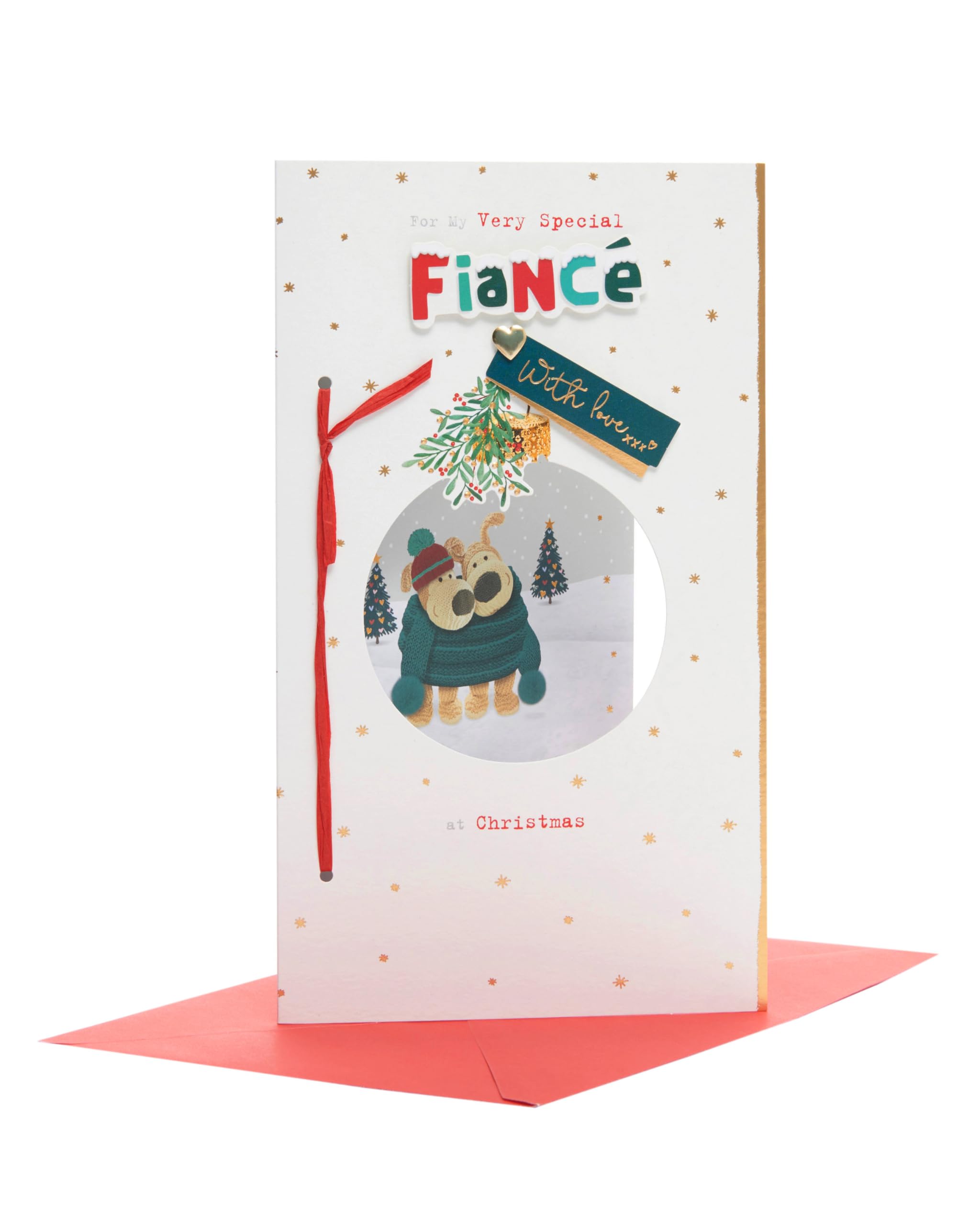 Boofle Christmas Card for Fiancé - Cute Design