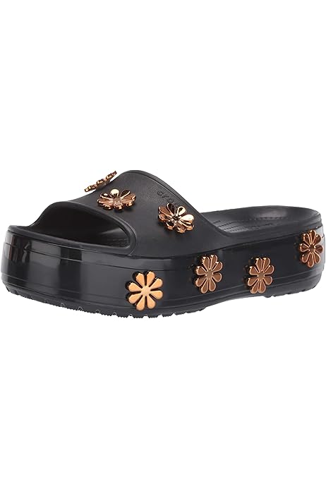 crocs crocband platform metallic blooms clog