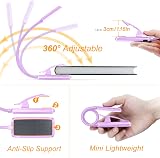 Gritin 9 LED Clip On Book Light Purple 3 Eye Protect Modes Rechargeable view 5