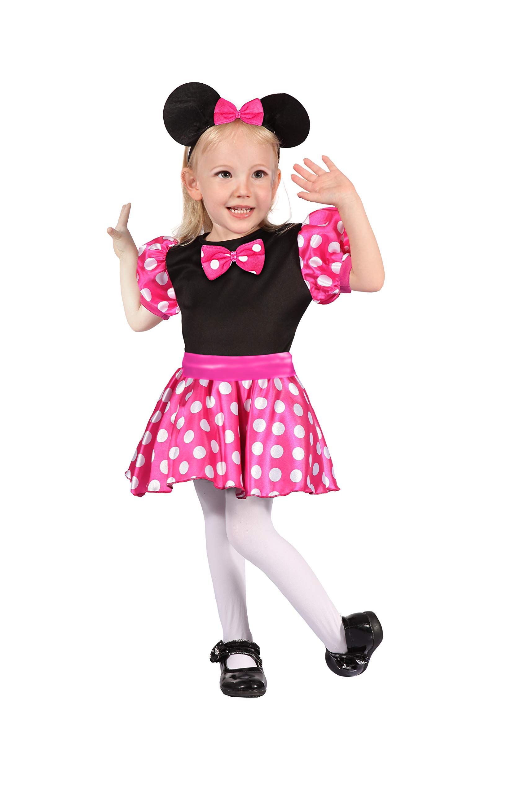 Ciao 61398.3-4 Party Princess Hello Pink Topina Girl Costume (Size 3-4 Years), Rose