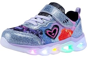 AkkPeiex Kids Led Shoes Toddler Girls Fashion Light Up Sneaker
