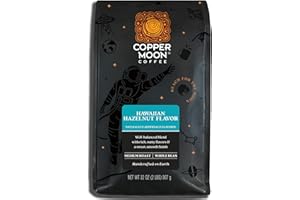 Copper Moon Medium Roast Whole Bean Coffee, Hawaiian Hazelnut Blend, 2 Lb