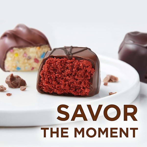 RUSSELL STOVER ASSORTED MILK & DARK CHOCOLATE DESSERT INSPIRED TRUFFLES CANDY GIFT BOX, 14.9 OZ.