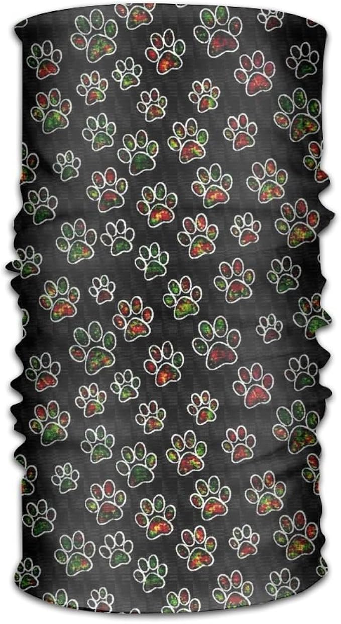 Amazon Co Jp バンダナ かわいい犬の足跡 ネックウォーマー ヘアバンド 多機能チューブ型 フェイスマスク サイクリング マジックスカーフ 伸縮性 柔らかい 男女兼用 Uv シールドー リストバンド フリーサイズ 服 ファッション小物