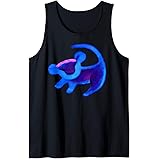 Disney The Lion King Simba Cave Painting Blue Hue Tank TopOEKO-TEX STANDARD 100