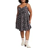 Torrid Women's Plus Size Dress - Challis Skater Mini Dress